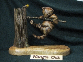 Cat wood working